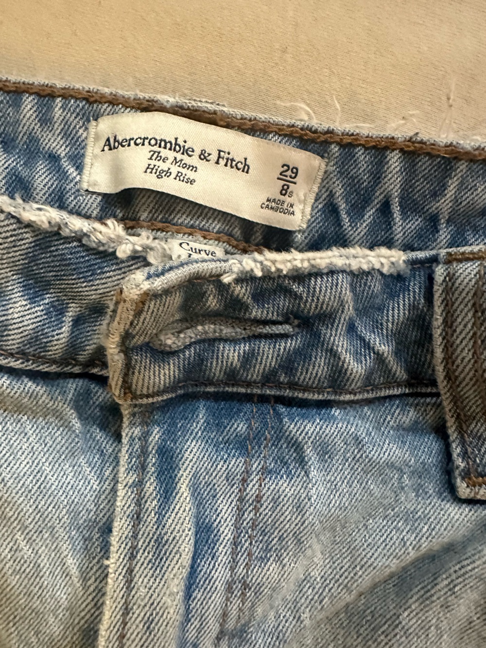Abercrombie Curve 8S Distressed Jeans - Picture 4 of 5